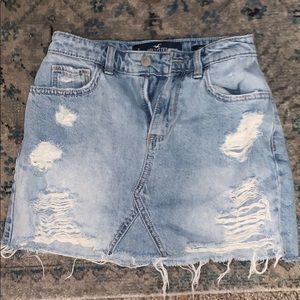 Hollister jean skirt